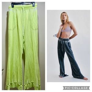 🛑SOLD🛑 Free People Cozy Lime green lounge pants